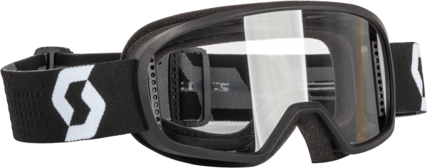 SCOTT - YOUTH BUZZ MX GOGGLE BLACK/GREY W/CLEAR - Image 1