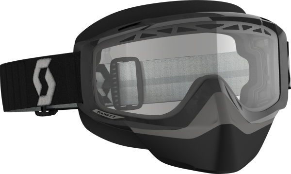 SCOTT - SPLIT OTG SNOW CROSS GOGGLE BLACK/GREY W/CLEAR - Image 1