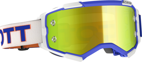 SCOTT - FURY GOGGLE RETRO WHITE/BLUE YELLOW CHROME WORKS - Image 1