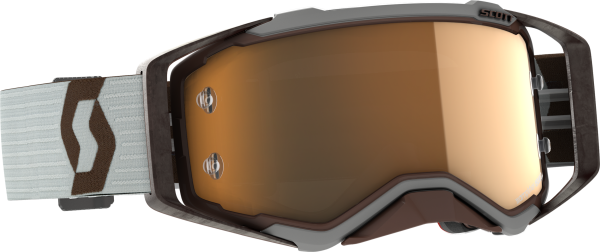 SCOTT - PROSPECT AMPLIFIER GOGGLE GREY/BROWN GOLD CHROME WORKS - Image 1