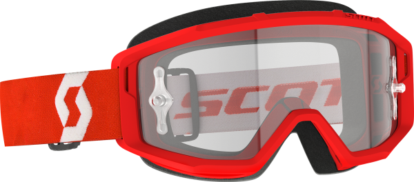 SCOTT - PRIMAL GOGGLE RED/WHITE CLEAR WORKS - Image 1