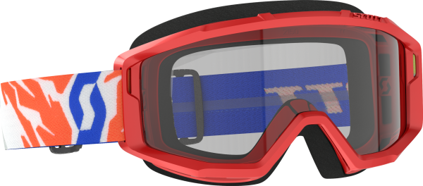 SCOTT - PRIMAL YOUTH GOGGLE RED CLEAR - Image 1