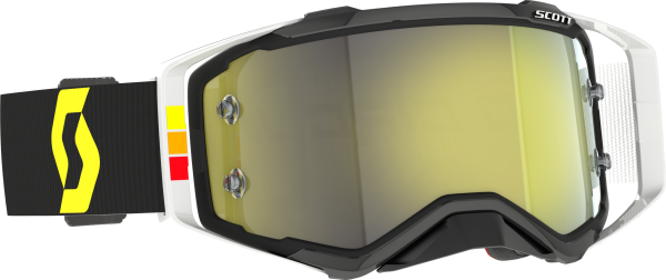 SCOTT - PROSPECT PRO CIRCUIT GOGGLE BLACK/WHITE YELLOW CHROME WORK - Image 1