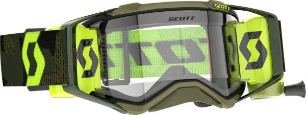 SCOTT - PROSPECT SUPER WFS GOGGLE KAKI GRN/NEON YLW CLEAR WORKS - Image 1