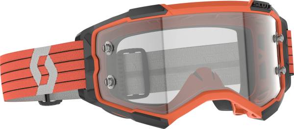 SCOTT - FURY GOGGLE ORANGE/GREY CLEAR WORKS - Image 1