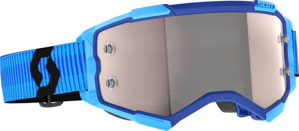 SCOTT - FURY GOGGLE BLUE/BLACK SILVER CHROME WORKS - Image 1