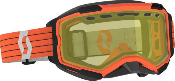 SCOTT - FURY SNOWCROSS GOGGLE ORANGE/GREY YELLOW LENS - Image 1