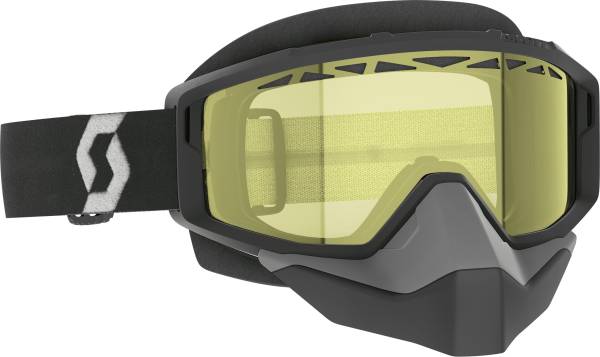 SCOTT - PRIMAL SNOWCROSS GOGGLE BLACK/WHITE YELLOW LENS - Image 1