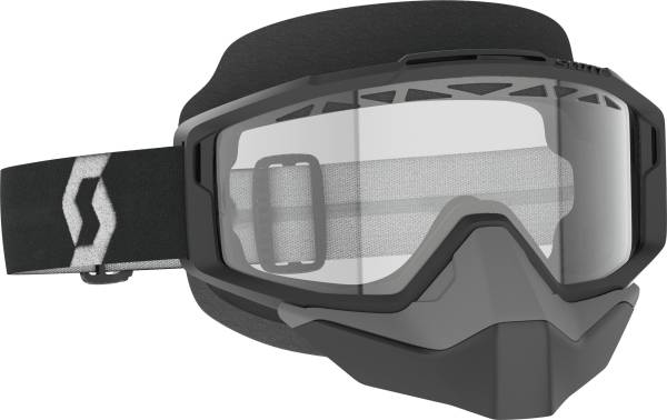 SCOTT - SPLIT OTG SNWCRSS GOGGLE BLACK/WHITE CLEAR LENS - Image 1