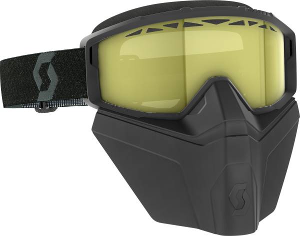 SCOTT - PRIMAL SAFARI FACEMASK GOGGLE BLACK/WHITE YELLOW - Image 1