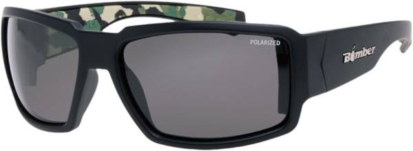 BOMBER - BOOGIE BOMB POLARIZED EYEWEAR MATTE BLACK W/SMOKE LENS - Image 1