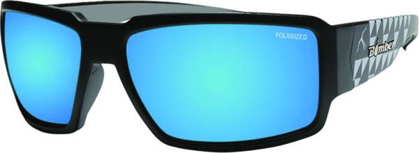 BOMBER - BOOGIE BOMB EYEWEAR MATTE BLACK W/ICE BLUE POLARIZED - Image 1