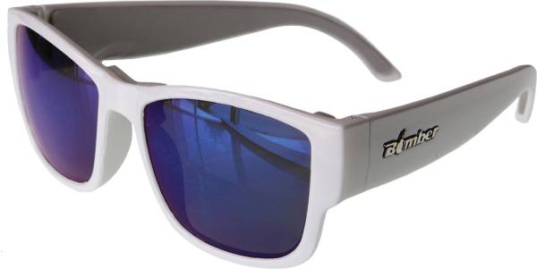 BOMBER - GOMER BOMB FLOATING EYEWEAR GLOSS WHITE W/BLUE MIRROR LENS - Image 1