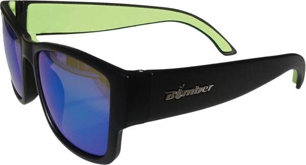 BOMBER - GOMER BOMB FLOATING EYEWEAR MATTE BLACK W/GREEN MIRROR - Image 1