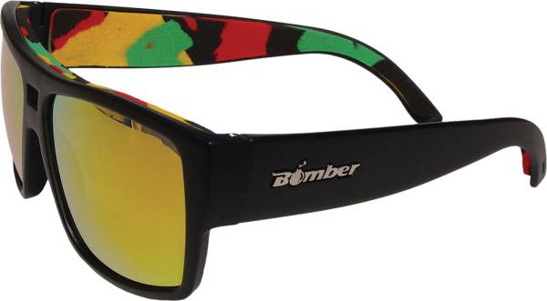 BOMBER - IRIE BOMB FLOATING EYEWEAR MATTE BLACK W/RED MIRROR LENS - Image 1