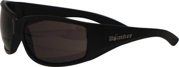 BOMBER - STINK-BOMB SAFETY EYEWEAR MATTE BLACK W/SMOKE LENS - Image 1