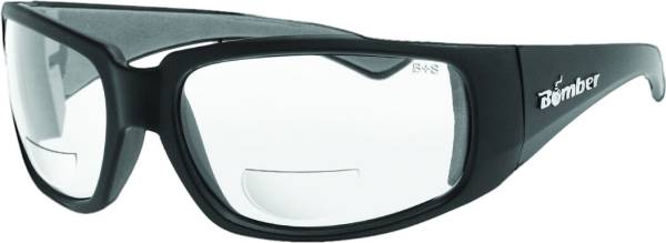 BOMBER - STINK-BOMB SAFETY EYEWEAR MATTE BLACK W/CLEAR LENS - Image 1