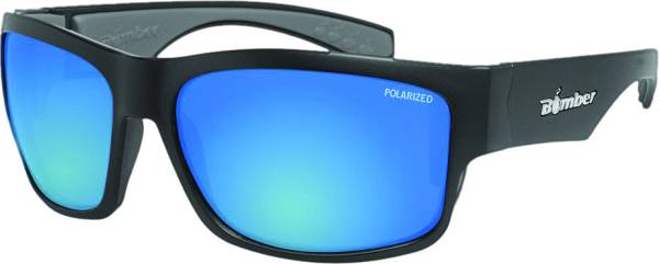 BOMBER - TIGER BOMB EYEWEAR MATTE BLACK W/ICE BLUE POLARIZED - Image 1