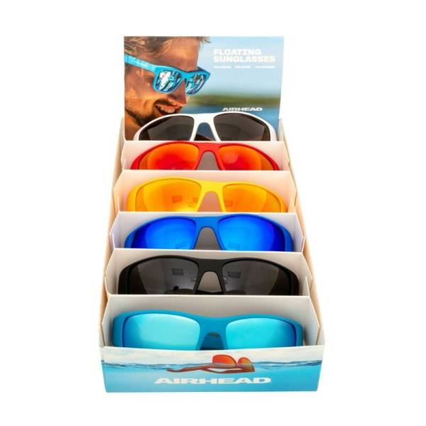 AIRHEAD - SPORT FLOATING SUNGLASSES 6/PK ASSORTED COLORS - Image 1