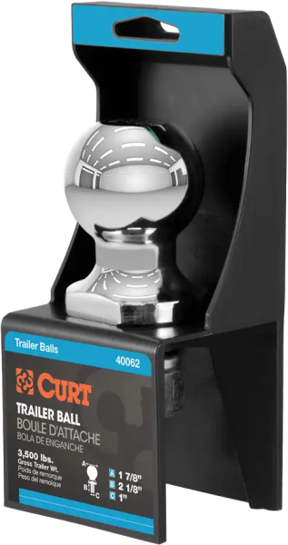 CURT - 1 7/8 X 1 X 2 1/8 HITCH BALL - Image 1