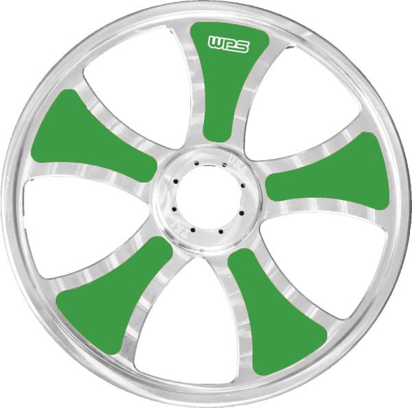 TKI - LIMITED BILLET WHEEL INSERTS GREEN 8" 10/PK - Image 1