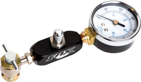 FOX - SCHRADER-STYLE NITROGEN FILLER GAUGE 0-600PSI - Image 1