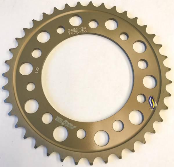 SUNSTAR - REAR SPROCKET ALUMINUM 39T-520 YAM - Image 1