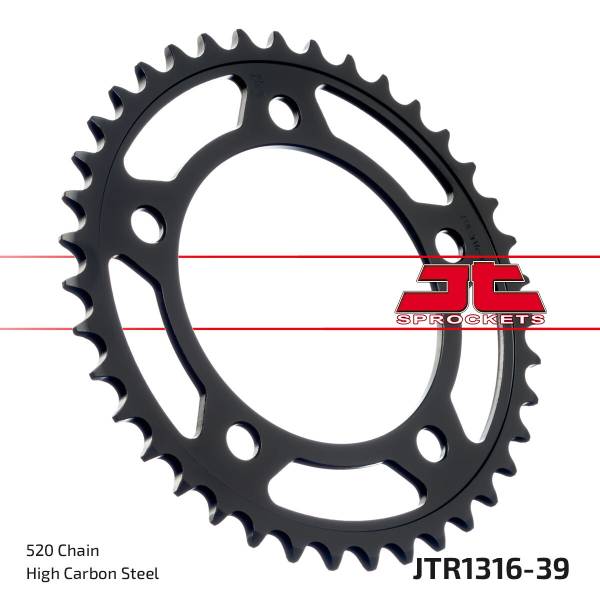 JT - REAR SPROCKET STEEL 39T-520 HON - Image 1