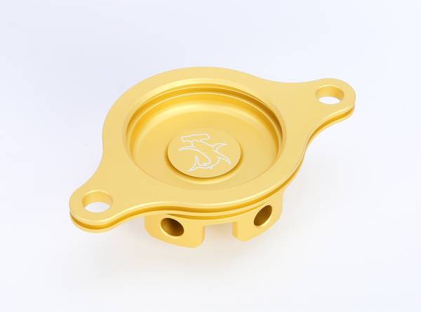 HAMMERHEAD - OIL FILTER COVER CRF450R 09-14 GOLD - Image 1