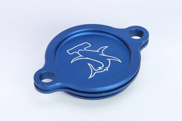 HAMMERHEAD - OIL FILTER COVER KX250F 04-15 BLUE - Image 1