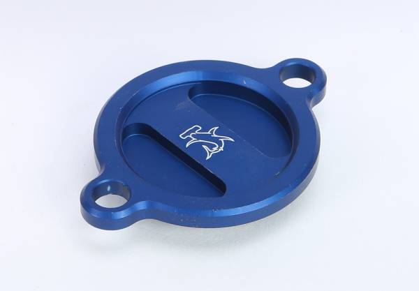 HAMMERHEAD - OIL FILTER COVER KTM250/350 BLUE - Image 1