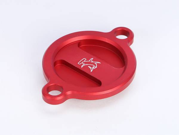 HAMMERHEAD - OIL FILTER COVER KTM250/350 RED - Image 1