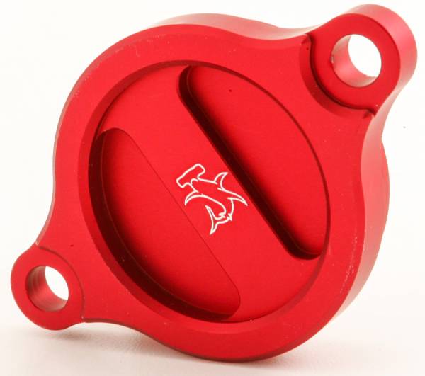 HAMMERHEAD - OIL FILTER COVER RMZ250/450 05-13 RED - Image 1