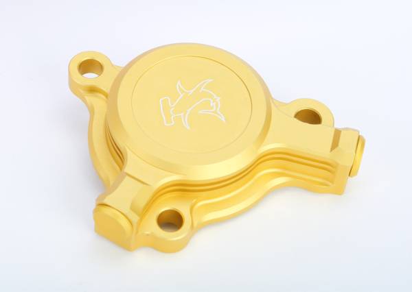 HAMMERHEAD - OIL FILTER COVER YZ250F 03-13 GOLD - Image 1