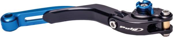 PUIG - LEVER BRAKE BLACK/BLUE EXTENDABLE/FOLDABLE - Image 1