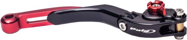 PUIG - LEVER BRAKE BLACK/RED EXTENDABLE/FOLDABLE - Image 1