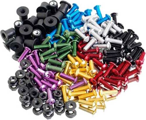 PUIG - WINDSCREEN SCREW KIT WELL NUT PURPLE - Image 1