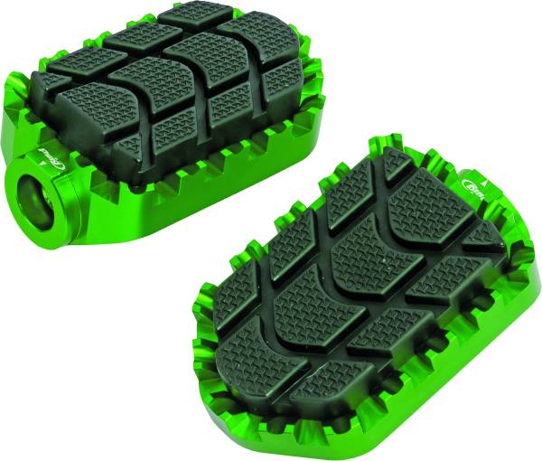 PUIG - FOOTPEGS ENDURO GREEN - Image 1