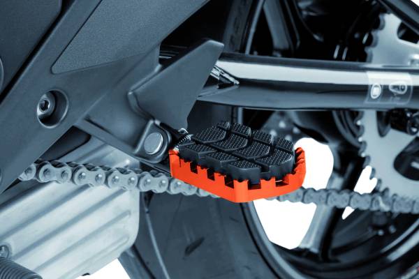 PUIG - FOOTPEGS ENDURO ORANGE - Image 1