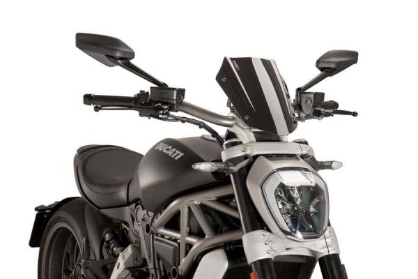 PUIG - WINDSCREEN NAKED NEW GEN SPORT BLACK - Image 1