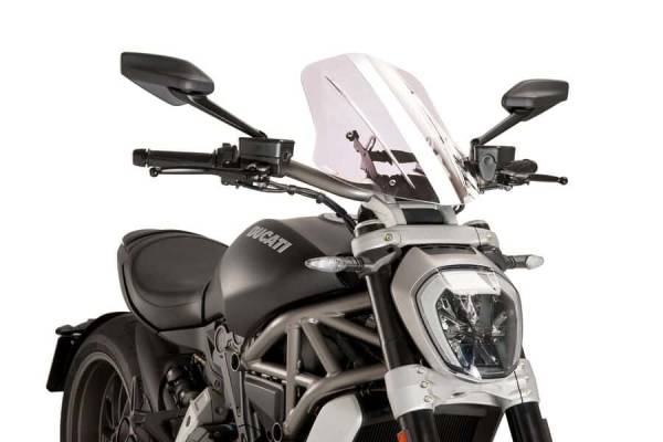 PUIG - WINDSCREEN NAKED NEW GEN SPORT CLEAR DUC - Image 1