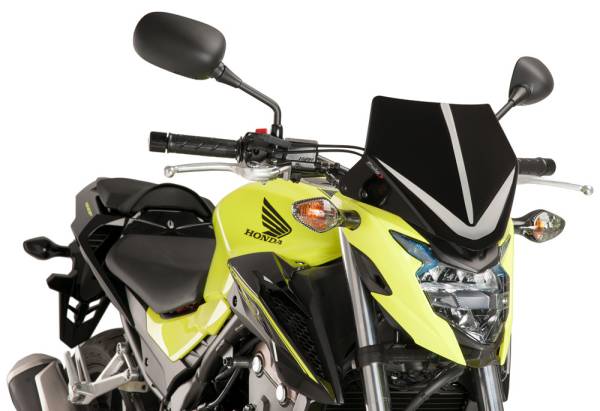 PUIG - WINDSCREEN NAKED NEW GEN SPORT BLACK - Image 1