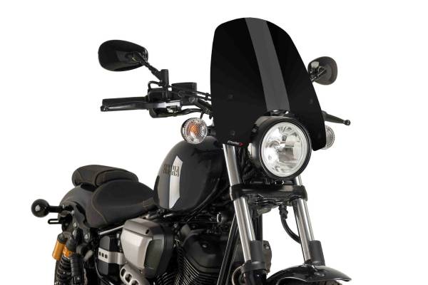 PUIG - WINDSCREEN NAKED NEW GEN TOURING BLACK YAM - Image 1