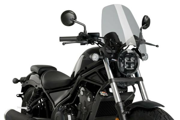 PUIG - WINDSCREEN NAKED NEW GEN TOURING SMOKE HON - Image 1