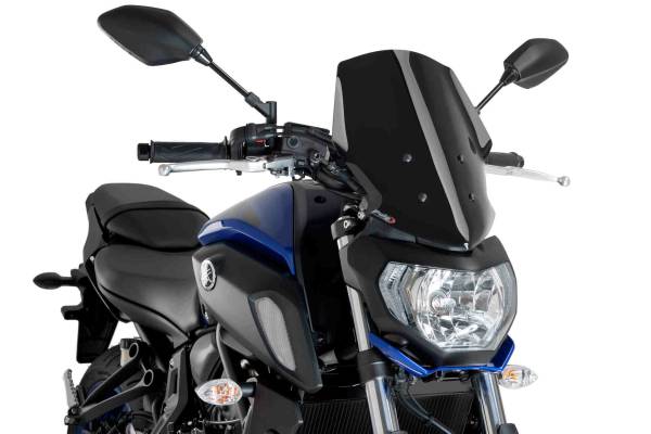 PUIG - WINDSCREEN NAKED NEW GEN TOURING BLACK YAM - Image 1