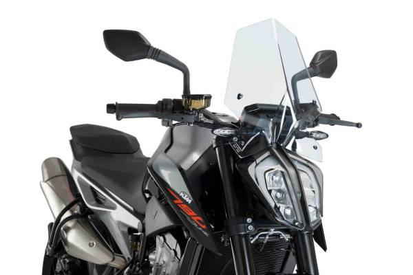 PUIG - WINDSCREEN NAKED NEW GEN SPORT CLEAR KTM - Image 1