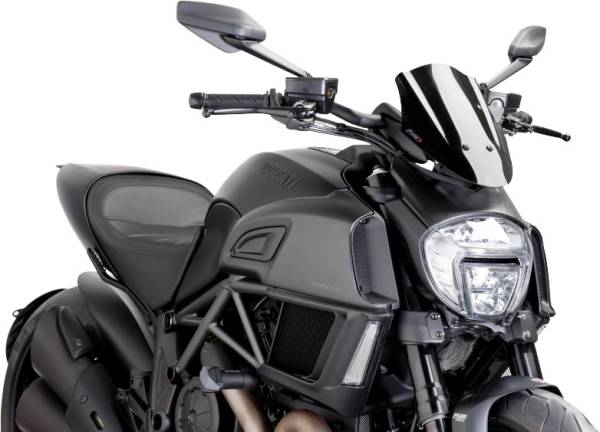 PUIG - WINDSCREEN NAKED NEW GEN SPORT BLACK - Image 1