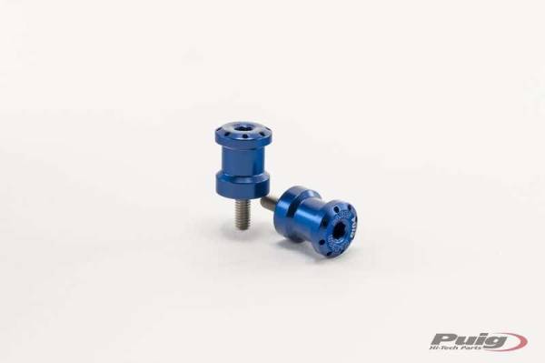 PUIG - SWINGARM SPOOLS HI-TECH 6MM BLUE 2/PK - Image 1