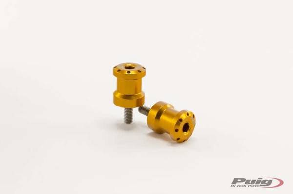 PUIG - SWINGARM SPOOLS HI-TECH 6MM GOLD 2/PK - Image 1