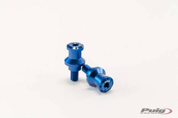 PUIG - SWINGARM SPOOLS HI-TECH 10MM BLUE 2/PK - Image 1